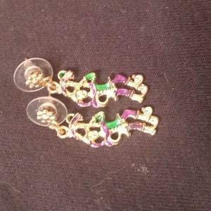 Mardi gras earrings
